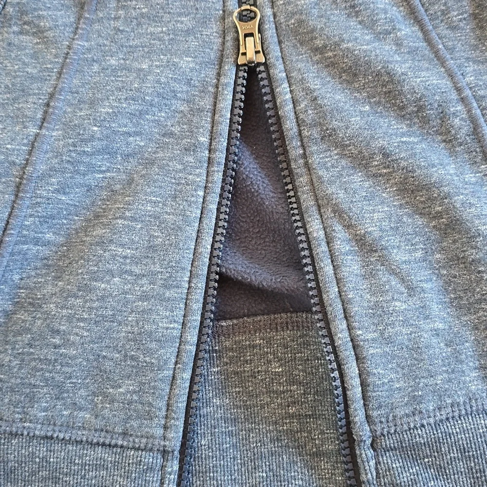 Athleta CYA Heathered Blue Hoodie Sweatshirt- M - Picture 10 of 12